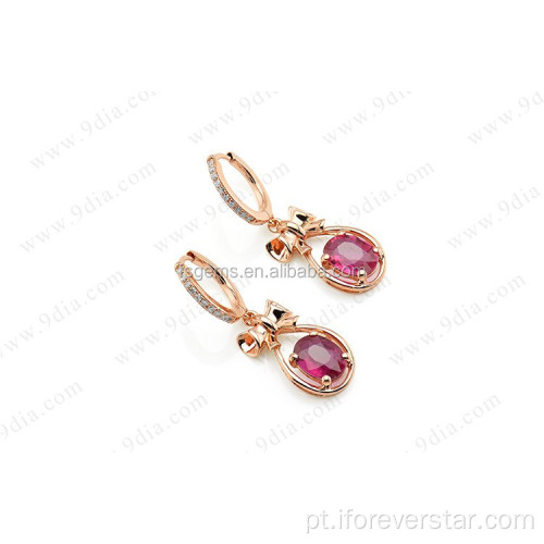 Novos brincos modelo 14k rose brinco de ouro por atacado